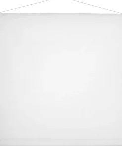 Hvidt Loftbanner 80 cm x 12 meter