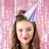 Iriserende Partyhatte, Pakke m/6 stk