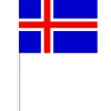Islandsk Papirflag på Pind, 27 x 20 cm