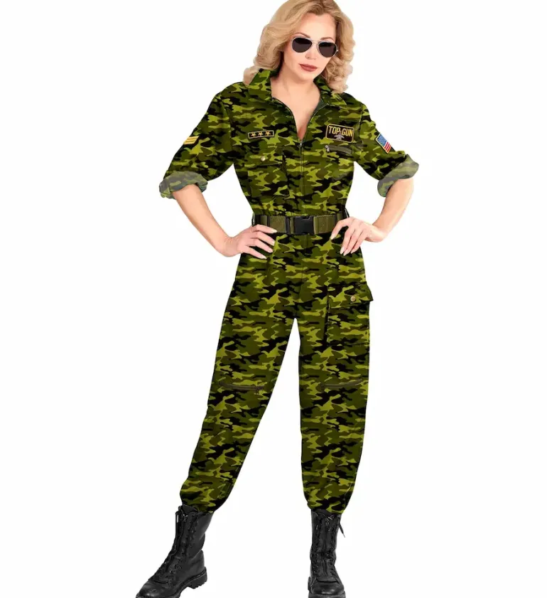 Jægerpilot - Camouflage Jumpsuit til Kvinder