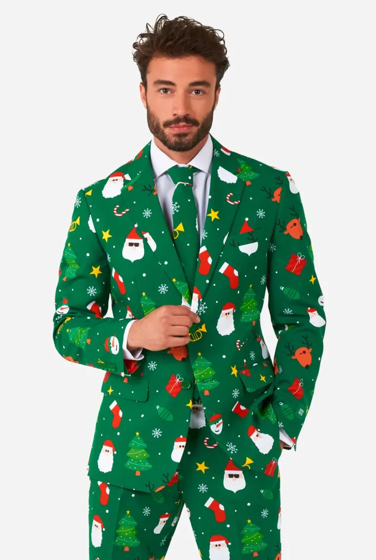 Jule Jakkesæt "Festivity Green" - OppoSuits ®