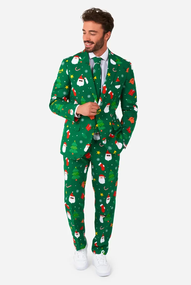 Jule Jakkesæt "Festivity Green" - OppoSuits ®