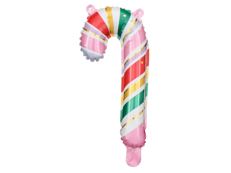 Julestok Folie Ballon, 5 stk.
