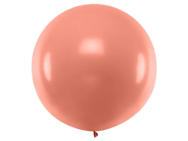 Jumbo Ballon - Metallic Rosegold, 1 meter
