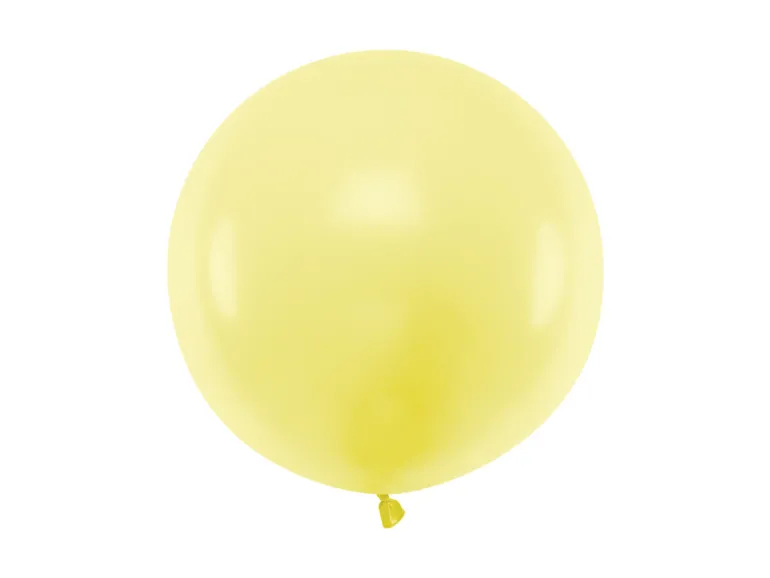 Jumbo Ballon - Pastel Gul, 60cm
