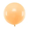 Jumbo Ballon - Pastel Peach Farvet, 60cm