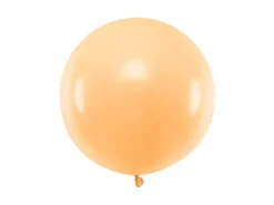 Jumbo Ballon - Pastel Peach Farvet, 60cm