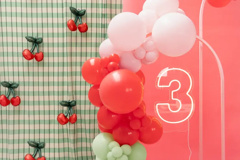 Jumbo Latexballon 43 cm, Lyserød