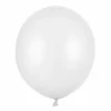 Jumbo Latexballon 43 cm, Metallisk Hvid