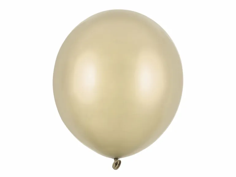 Jumbo Latexballon 43 cm, Metallisk "Cold Gold"