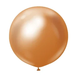 Kalisan Jumbo Latexballon 60 cm, Kobber Chrome