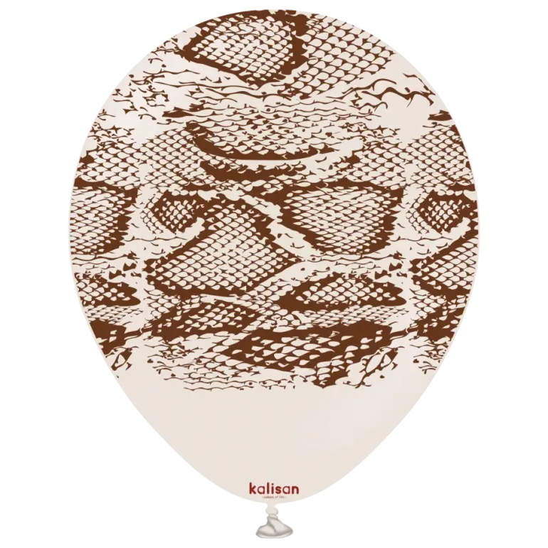 Kalisan Snake Latexballon 30 cm, White Sand