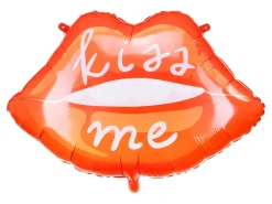 Kiss Me Læber - Folieballon, 87 cm