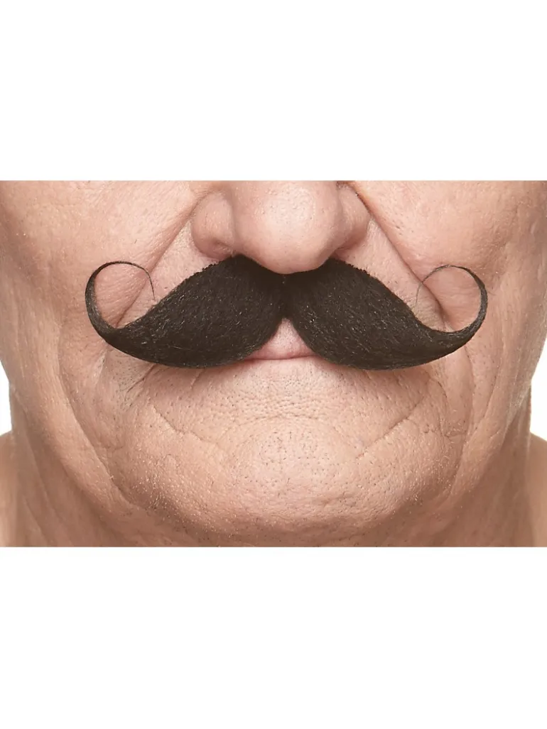 Klassisk Cykelstyr Moustache, Sort