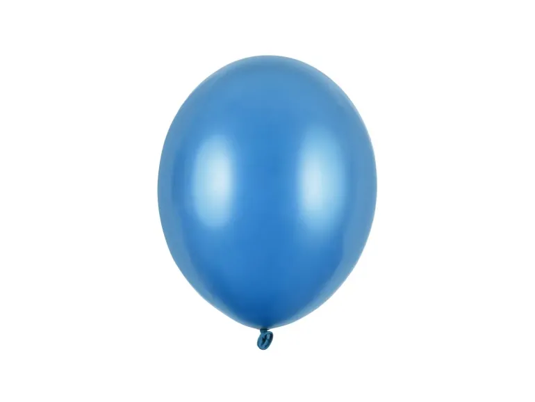 Kongeblå Ballon Metallisk, 23 cm