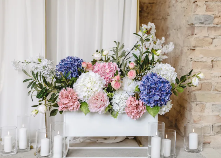 Kunstig Pæon Blomst 35 cm, Bonderosa