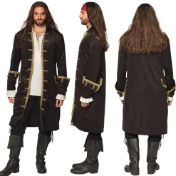 Lang Piratfrakke til Voksne