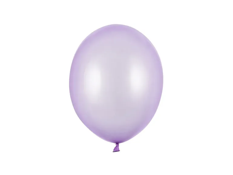 Lavendel Ballon Metallisk, 23 cm