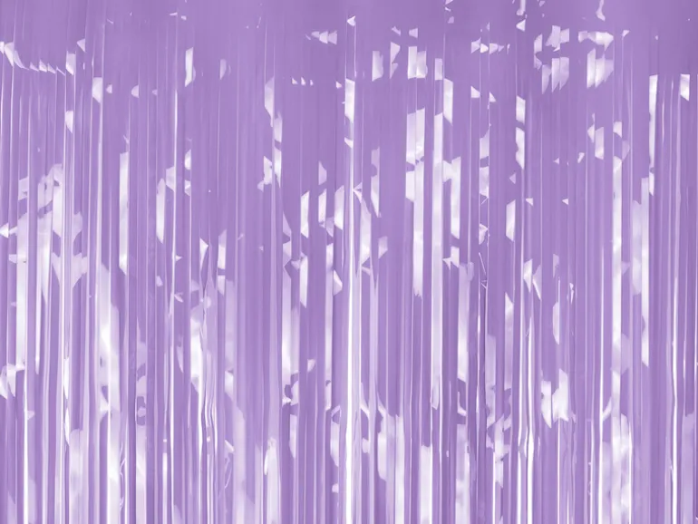 Lavendel Glimmerforhæng - 100 x 200 cm