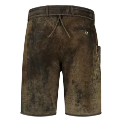 Lederhosen i Ægte Læder m/Bælte - Vintage Brun