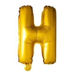 Lille Guld Folie Bogstav "H"