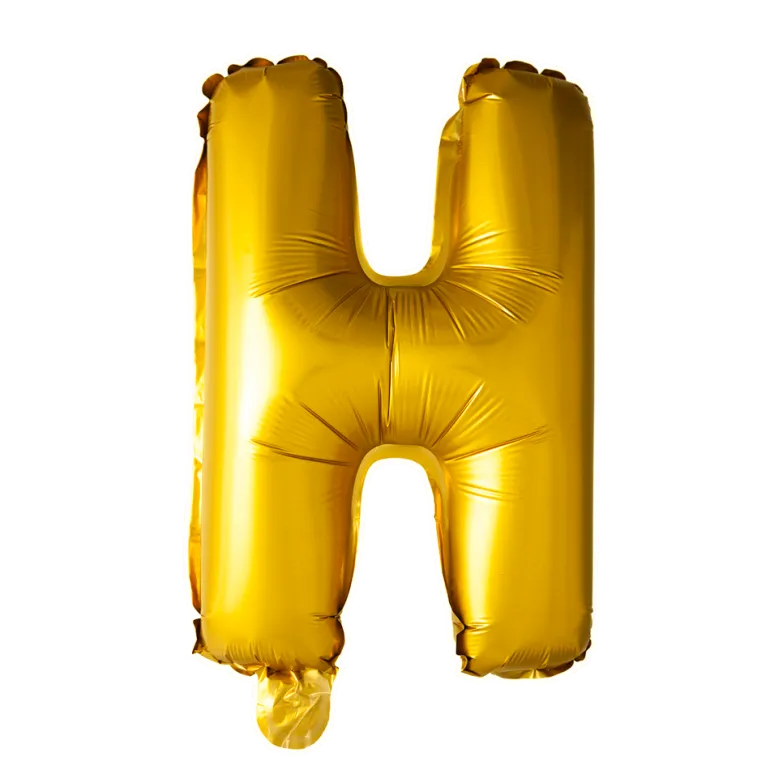 Lille Guld Folie Bogstav "H"