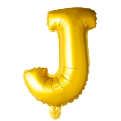 Lille Guld Folie Bogstav "J"