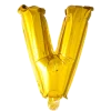 Lille Guld Folie Bogstav "V"