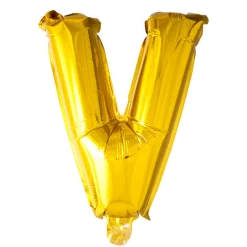 Lille Guld Folie Bogstav "V"