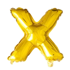 Lille Guld Folie Bogstav "X"