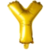 Lille Guld Folie Bogstav "Y"