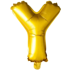 Lille Guld Folie Bogstav "Y"