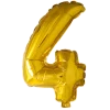 Lille Guld Folie Tal Ballon (ca. 40cm.) - 4 Tal
