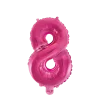 Lille Pink Folie Tal Ballon (ca. 40cm.) - 8 Tal