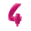 Lille Pink Folie Tal Ballon (ca. 40cm.) - 4 Tal