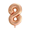 Lille Rosegold Folie Tal Ballon (ca. 40cm.) - 8 Tal