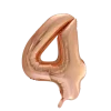 Lille Rosegold Folie Tal Ballon (ca. 40cm.) - 4 Tal