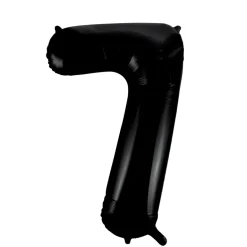 Lille Sort Folie Tal Ballon (ca. 40cm.) - 7 Tal