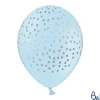 Lyseblå Faux Konfetti Latex Balloner (30cm.), 6 stk.