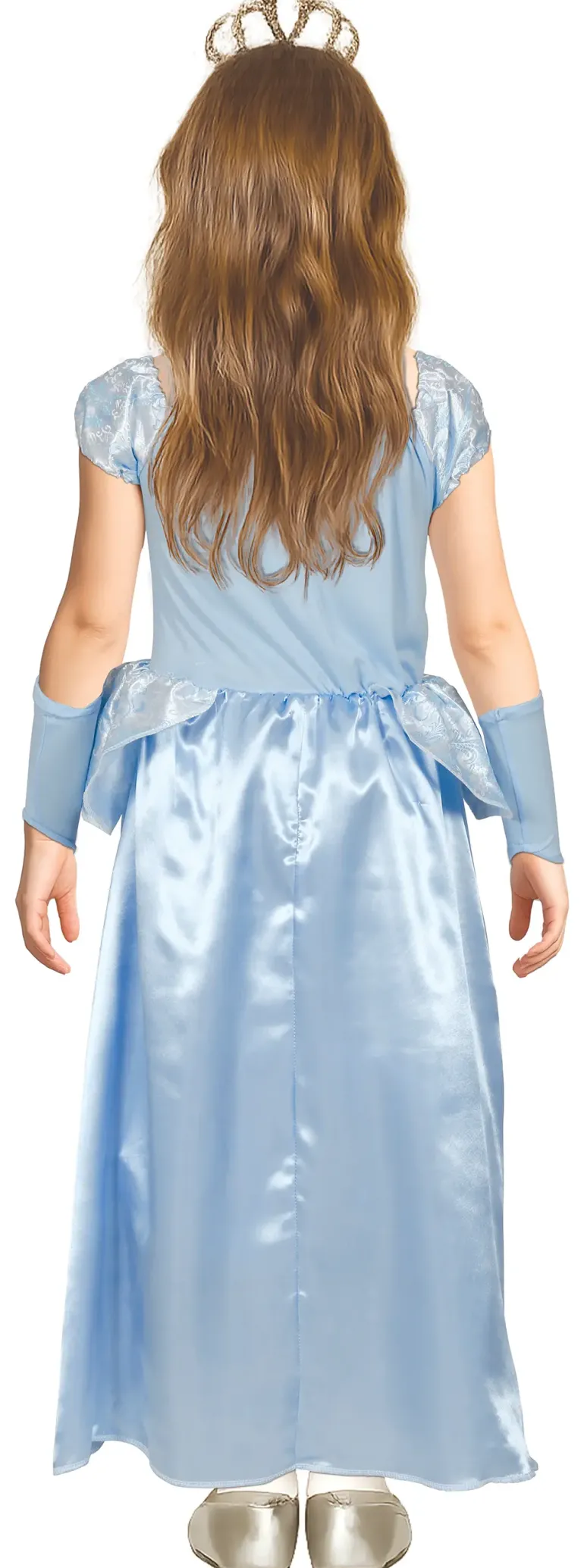 Lyseblå Prinsessekjole I 2 Dele - Kostume Til Piger (3 - 9 år)