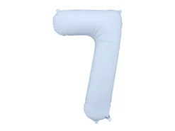 Lyseblå Tal Ballon 86 cm - 7