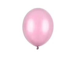 Lyserød Ballon Metallisk, 23 cm