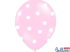 Lyserøde balloner med elefanter (30cm.)