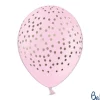 Lyserøde Faux Konfetti Latex Balloner (30cm.), 6 stk.
