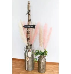 Lyserøde Pampasblomster 100-135 cm, 3 stk.