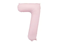 Lyserød Tal Ballon 86 cm - 7