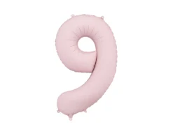 Lyserød Tal Ballon 86 cm - 9