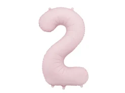 Lyserød Tal Ballon 86 cm - 2