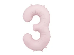 Lyserød Tal Ballon 86 cm - 3