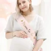Lyserødt "Mom to Be" Sash til Baby Shower